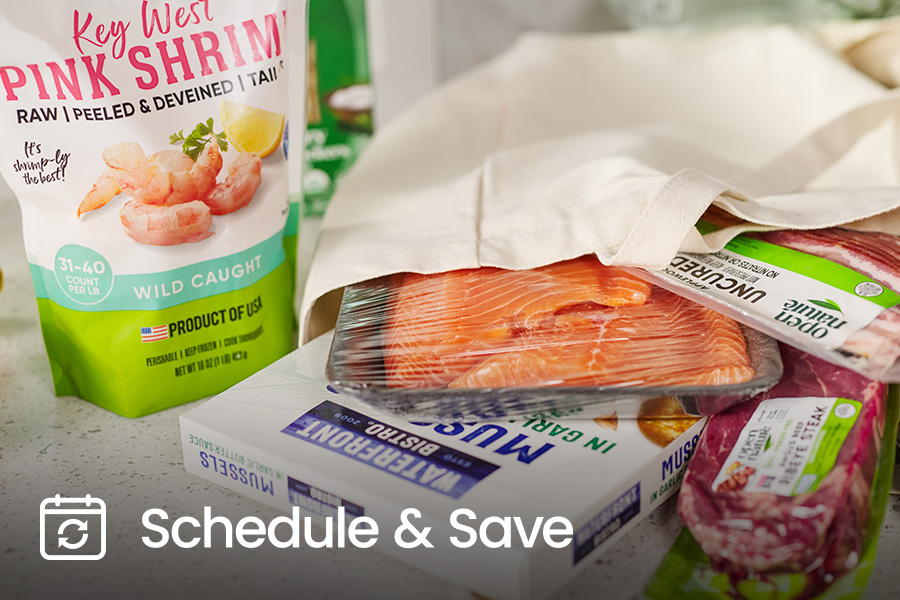 schedule and save meat and seafood
