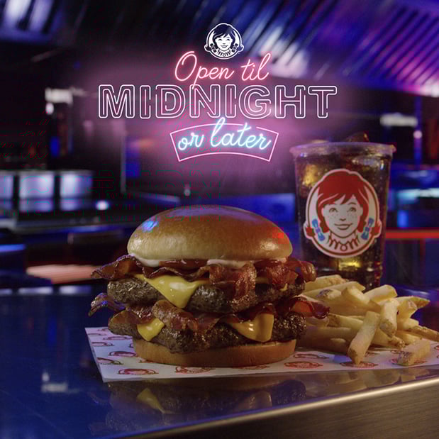 Get the Baconator even later. Baconator After Dark.